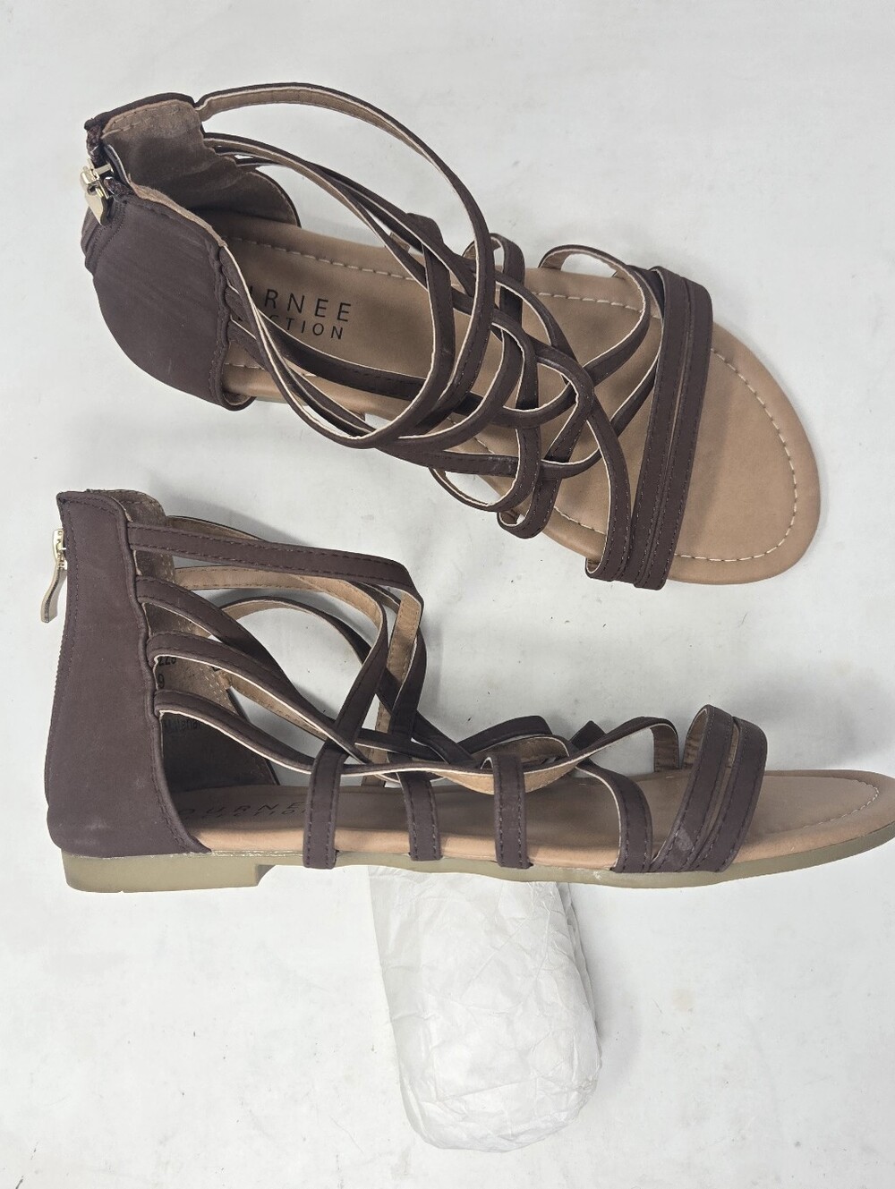 Journee Collection Gladiator Strappy Open Toe Sandals Women's Size 9